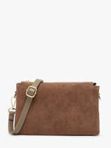 Cross Body Tas Velvet Caviar Milano Bruin velvet caviar VC24117